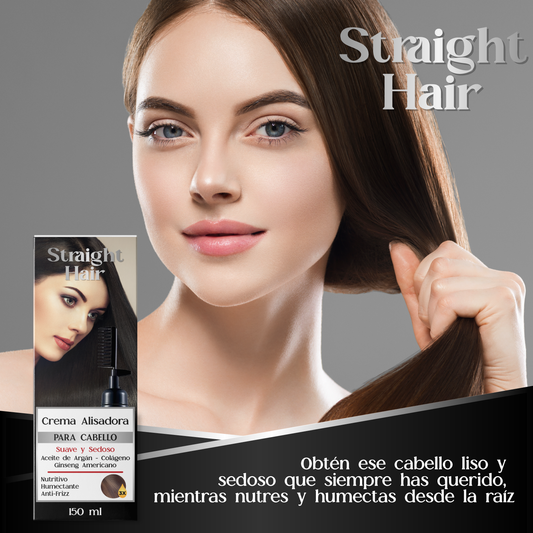 Straight Hair™ | Crema de argán alisadora rápida de cabello anti-frizz