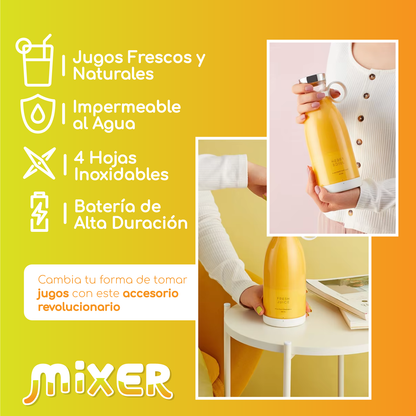 OFERTA CIBER DAY🎁| Botella con mini licuadora portátil - MIXER™