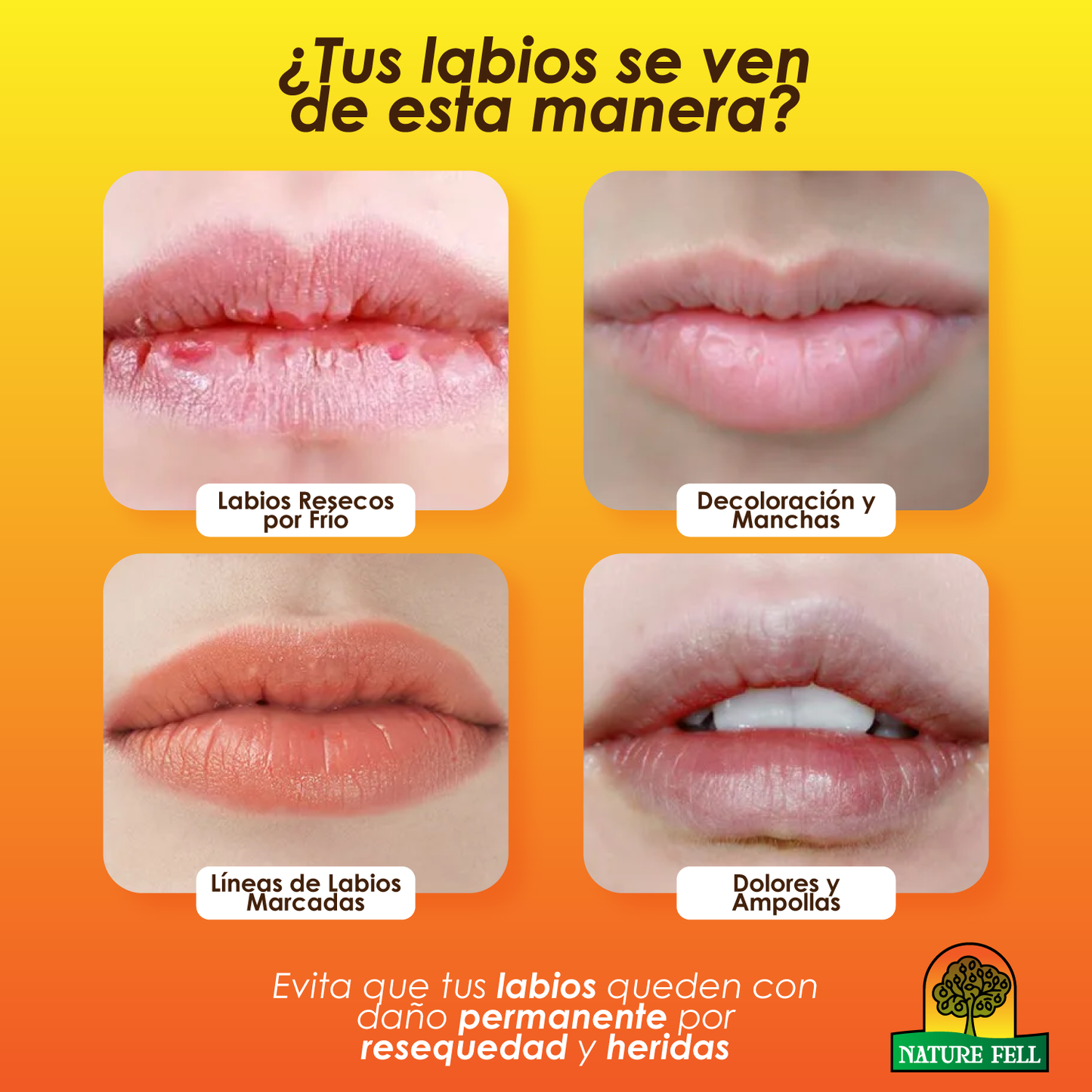 Parches de colágeno para labios - Nature fell™