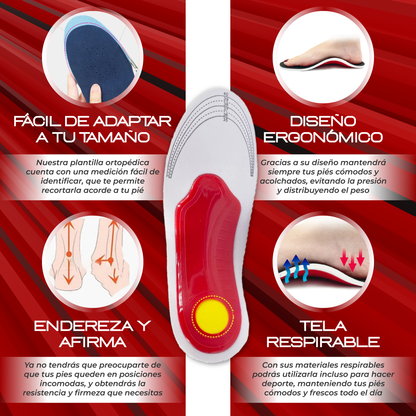 PLANTILLAS ORTOPÉDICAS PARA PIES - ALIVIA