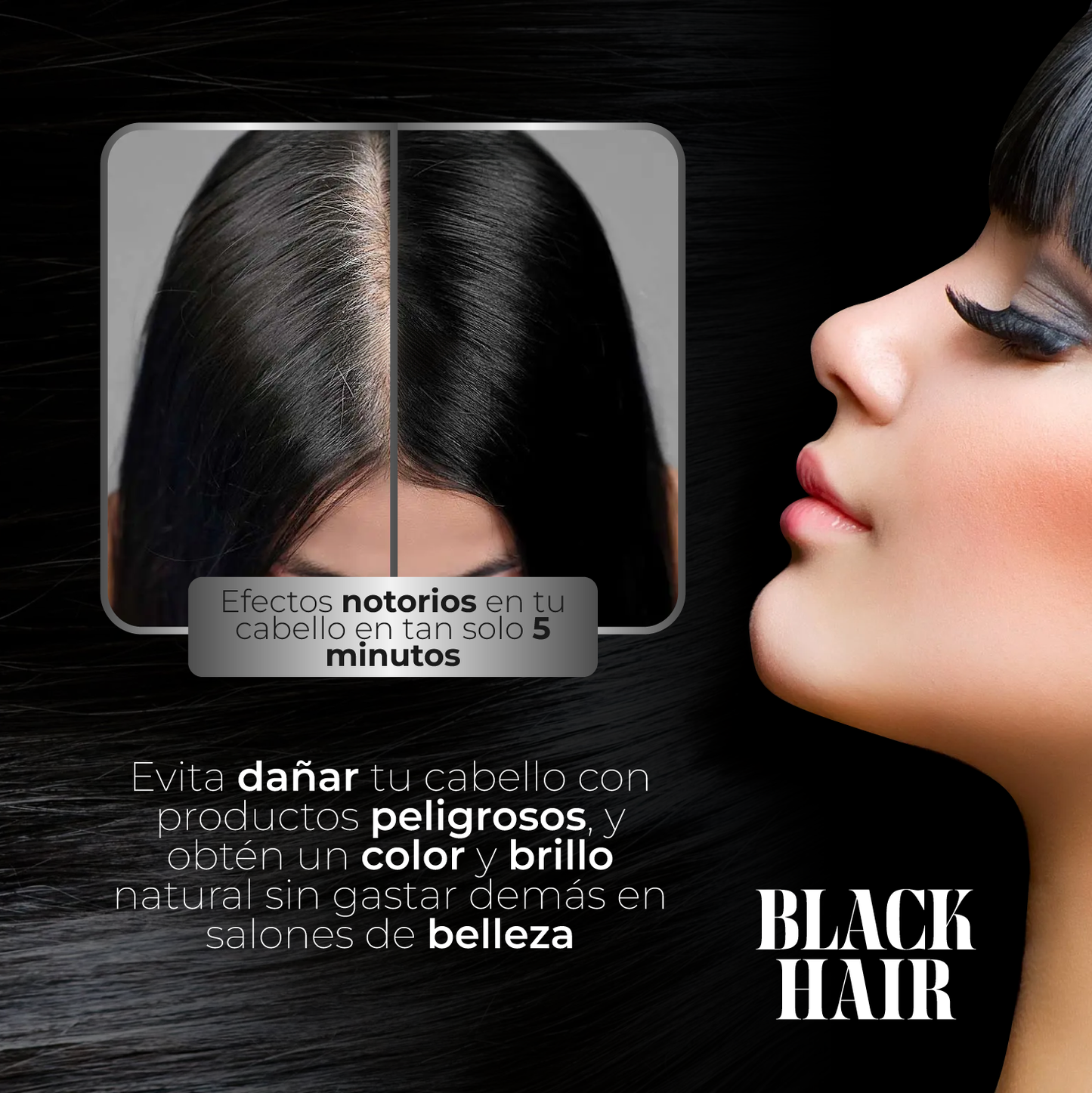 Black Hair™ | Shampo para eliminar canas