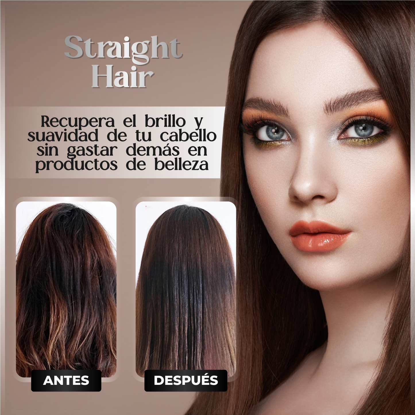 Straight Hair™ | Crema de argán alisadora rápida de cabello anti-frizz