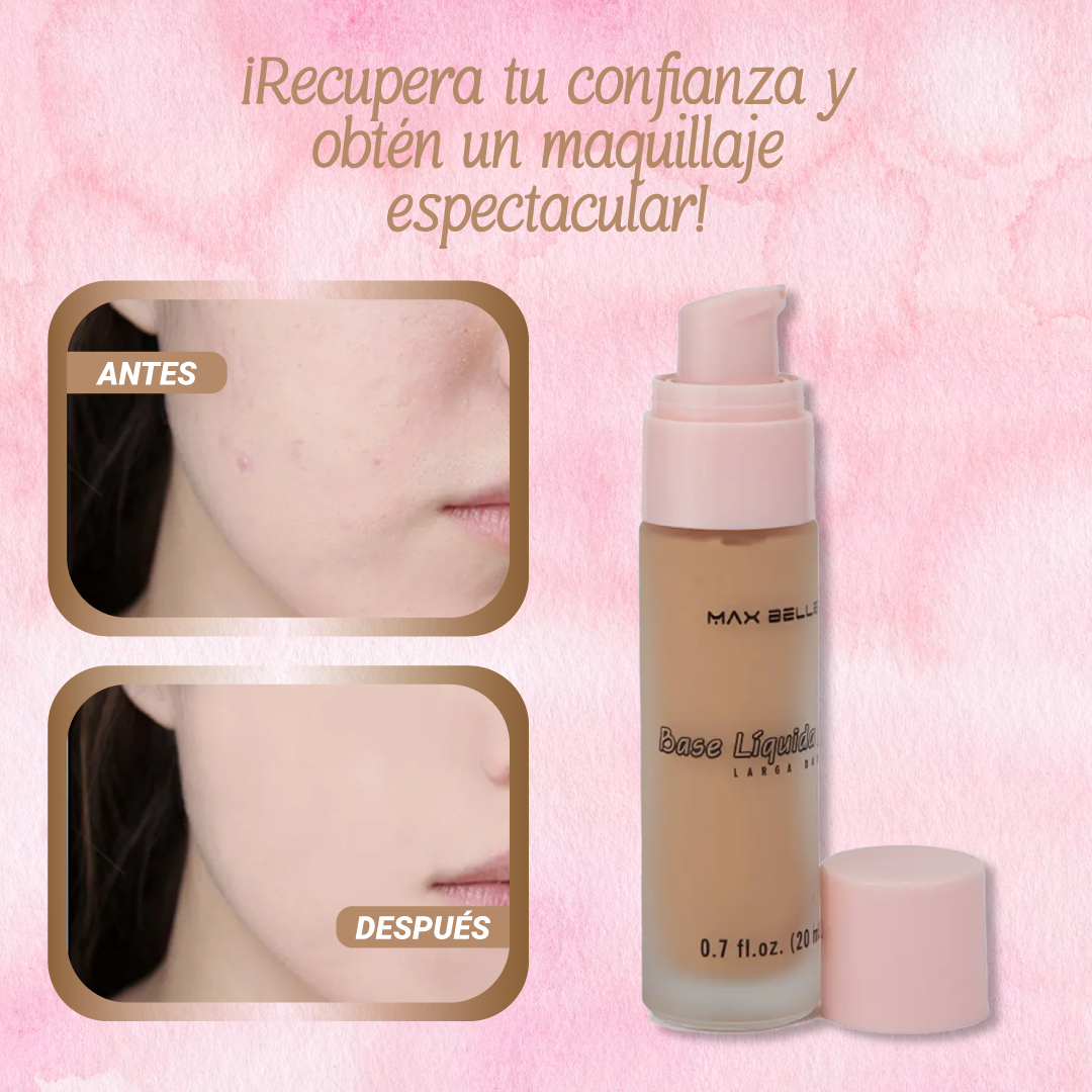 BASE ANTI AGUA PARA ROSTRO ( 3 TONALIDADES) - BELLE MAC