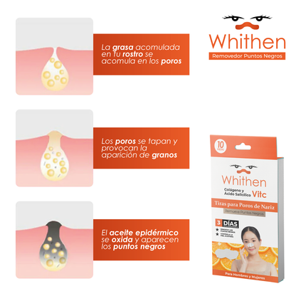 Whithen™ | Parches de vitamina C para puntos negros