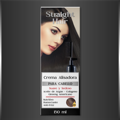 Straight Hair™ | Crema de argán alisadora rápida de cabello anti-frizz