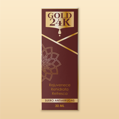 Serum facial para rostro hidratar y rejuvenecer - GOLD 24K™