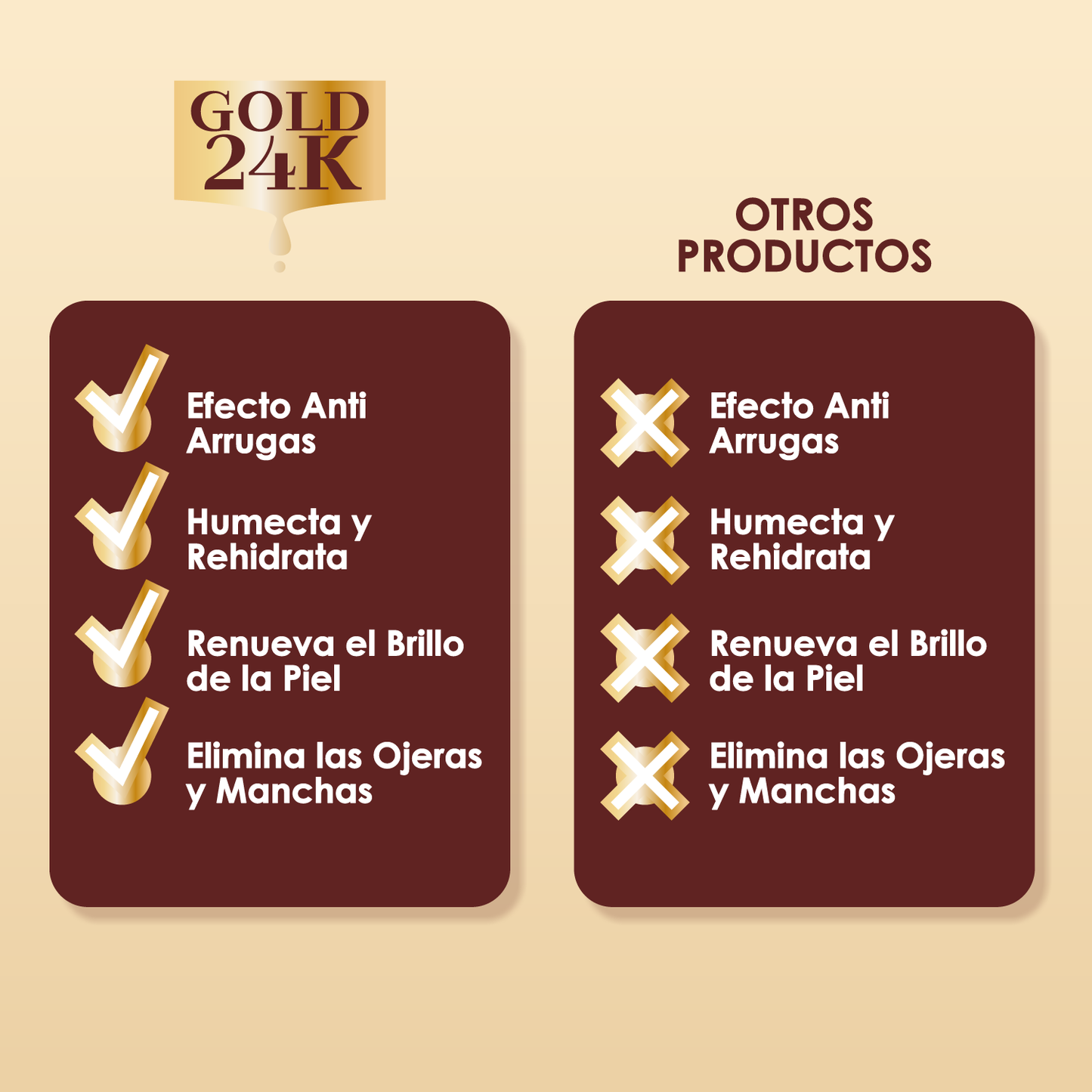 Serum facial para rostro hidratar y rejuvenecer - GOLD 24K™