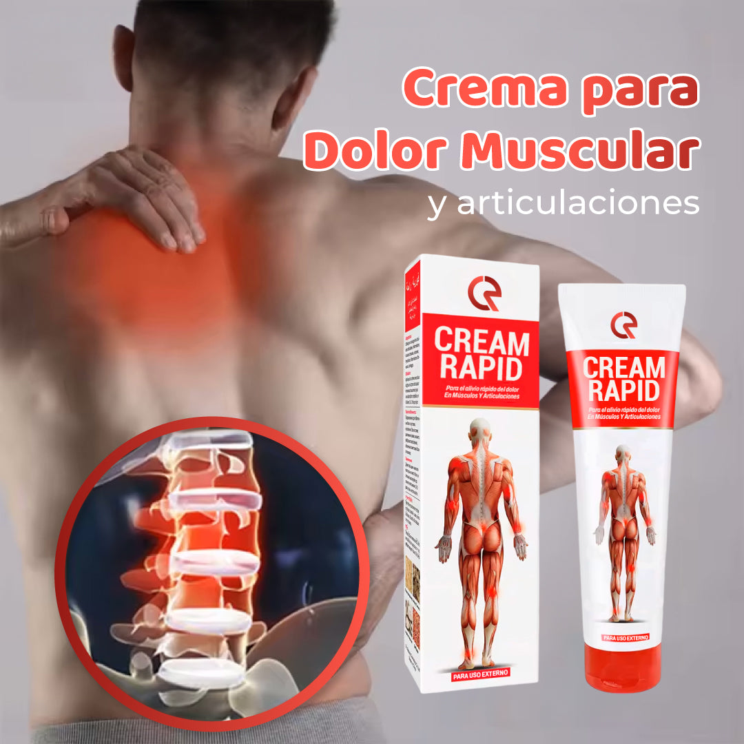 Cream Rapid™ | Crema para dolor muscular y de articulaciones