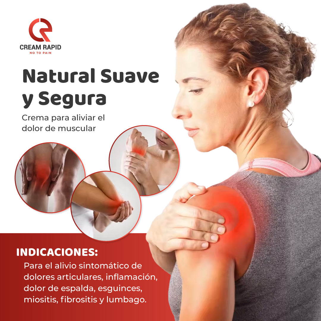 Cream Rapid™ | Crema para dolor muscular y de articulaciones