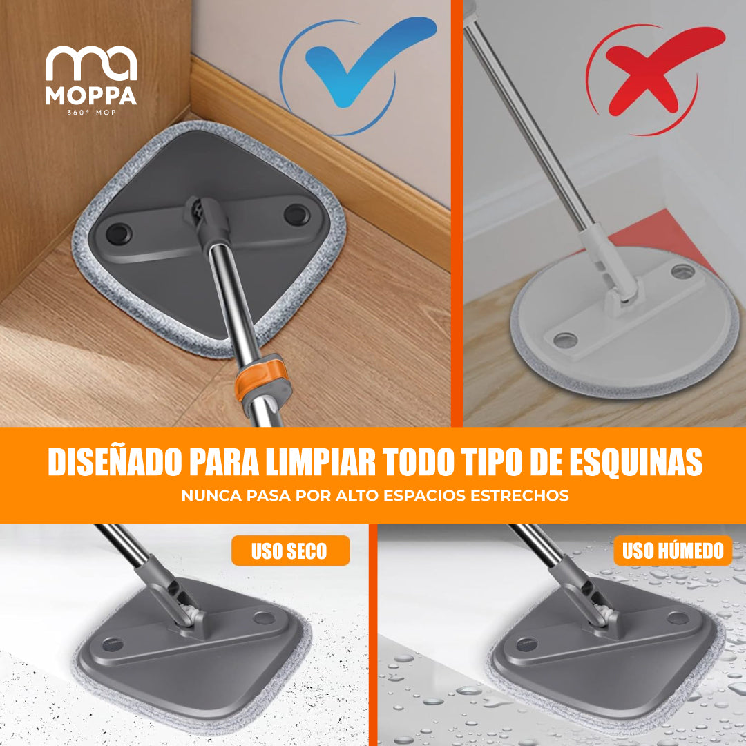 Trapeador Mopa 360 Con Balde Giratorio - MOPPA™