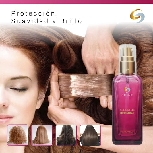 Serum de keratina para cabellos dañados - Shine™