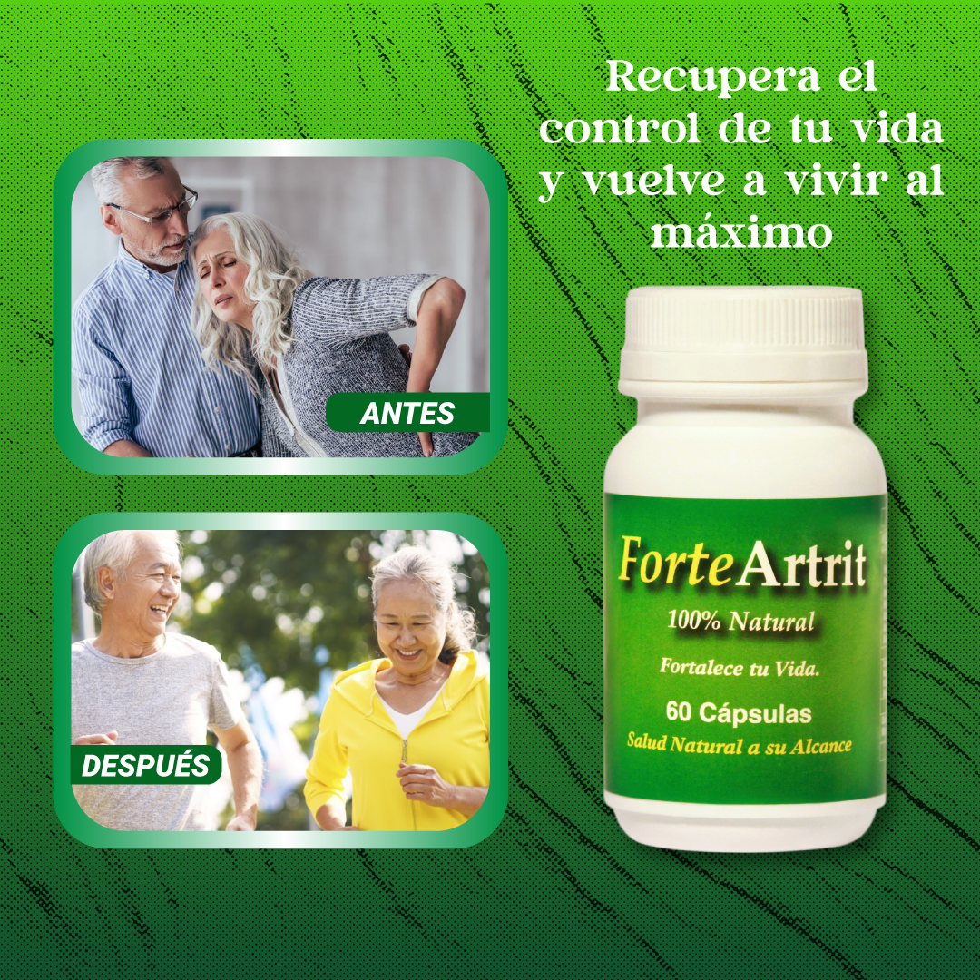 Capsulas Naturales Para Combatir El Dolor De Huesos Y Articulaciones - Forte Artrit™