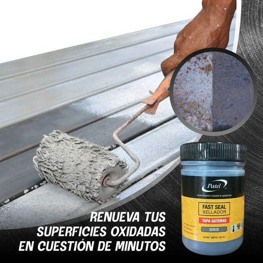 Pintura Gris Para Tapar Grietas Y Oxido - Fashgrey™