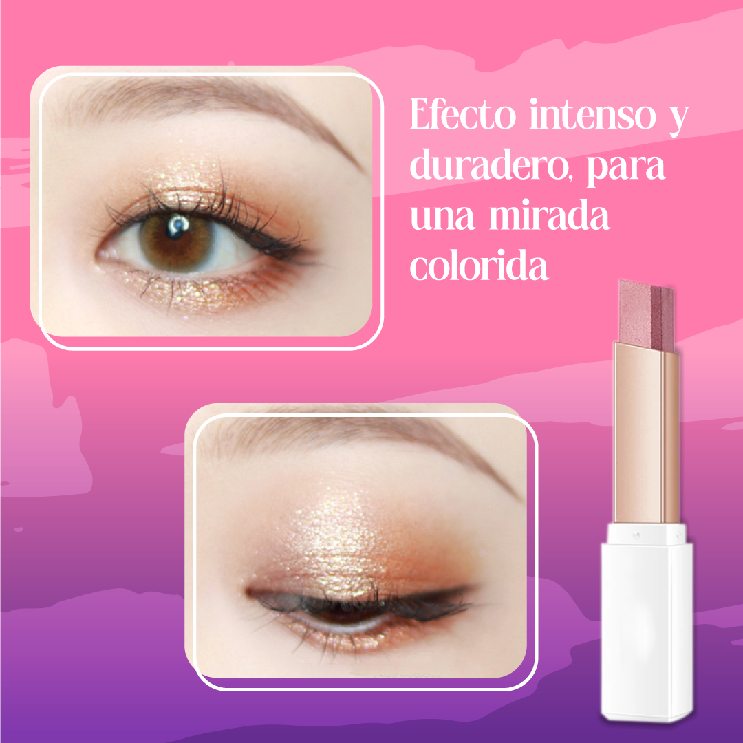 Barra de sombra de ojos con brillo de doble Color - BigEyes™