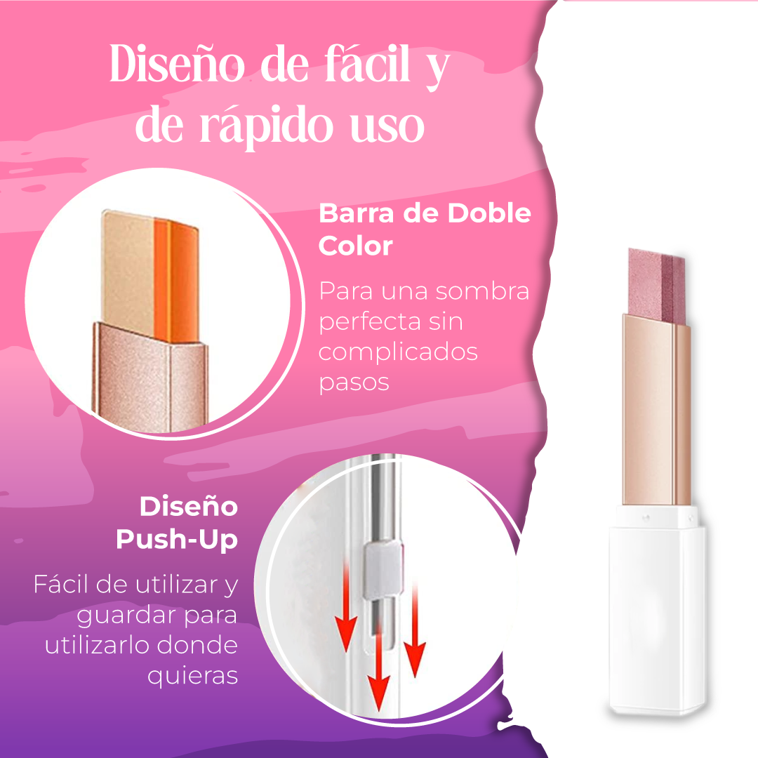 Barra de sombra de ojos con brillo de doble Color - BigEyes™