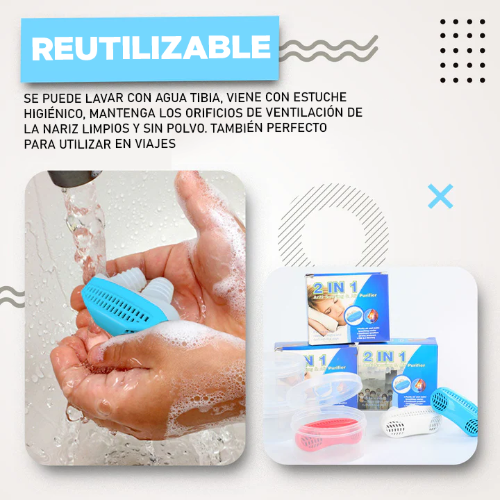 DISPOSITIVO PARA APNEA Y RONQUIDOS - WELL SLEEP™